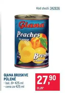 Makro GIANA BROSKVE PŮLENÉ nabídka