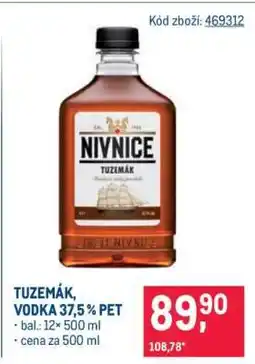Makro TUZEMÁK, VODKA 37,5% PET nabídka
