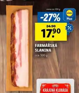 Lidl Farmářská slanina nabídka