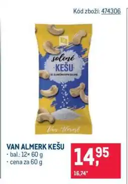 Makro Van Almerk kešu nabídka