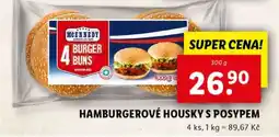 Lidl McEnnedy Hamburgerové housky s posypem nabídka