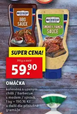 Lidl McEnnedy BBQ Sauce / Smokey-Ranch Sauce nabídka