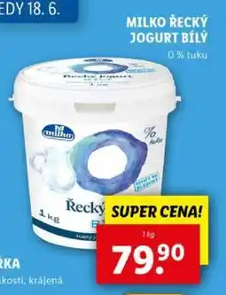 Lidl Milko Řecký jogurt bílý nabídka