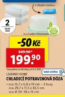 Lidl LIVARNO HOME CHLADICÍ POTRAVINOVÁ DÓZA nabídka
