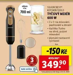 Lidl SILVERCREST Kitchen Tools Tyčový mixér 600 W nabídka