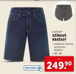 Lidl LIVERGY DŽÍNOVÉ KRAŤASY nabídka