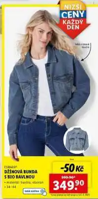 Lidl ESMARA DŽÍNOVÁ BUNDA S BIO BAVLNOU nabídka