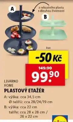 Lidl LIVARNO HOME PLASTOVÝ ETAŽÉR nabídka