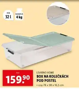 Lidl LIVARNO HOME BOX NA KOLEČKÁCH POD POSTEL nabídka