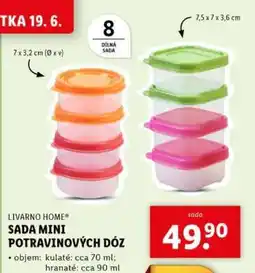 Lidl LIVARNO HOME SADA MINI POTRAVINOVÝCH DÓZ nabídka