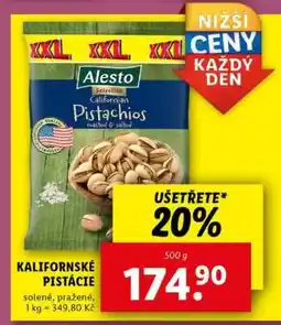 Lidl KALIFORNSKÉ PISTÁCIE nabídka