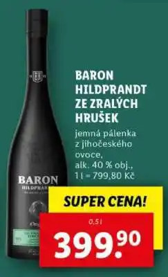 Lidl BARON HILDEPRANDT ZE ZRALÝCH HRUŠEK nabídka