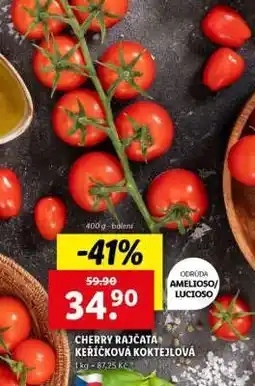 Lidl CHERRY RAJČATA KEŘÍČKOVÁ KOKTEJLOVÁ nabídka