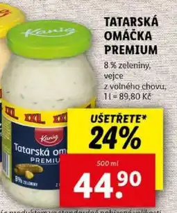 Lidl TATARSKÁ OMÁČKA PREMIUM nabídka