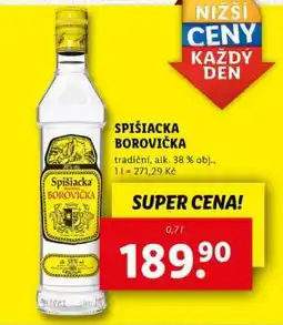 Lidl SPIŠIACKA BOROVIČKA nabídka