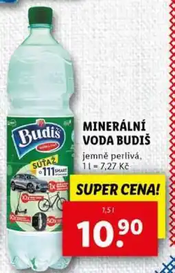 Lidl Minerální voda Budiš nabídka