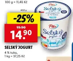 Lidl SELSKÝ JOGURT nabídka