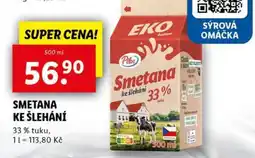 Lidl PILOS SMETANA KE ŠLEHÁNÍ nabídka