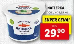 Lidl Bánovecká Nátierka Tradičná Natur nabídka