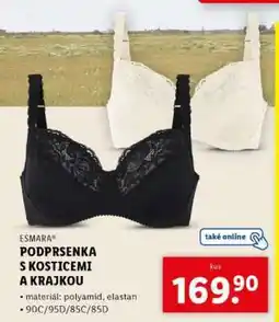 Lidl ESMARA PODPRSENKA S KOSTICEMI A KRAJKOU nabídka