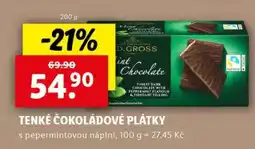 Lidl TENKÉ ČOKOLÁDOVÉ PLÁTKY nabídka