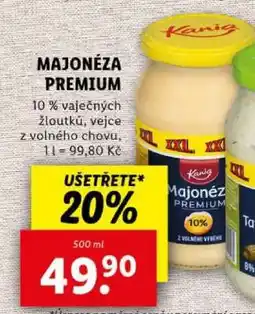 Lidl Kania MAJONÉZA PREMIUM nabídka