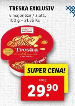 Lidl TRESKA EXKLUSIV nabídka