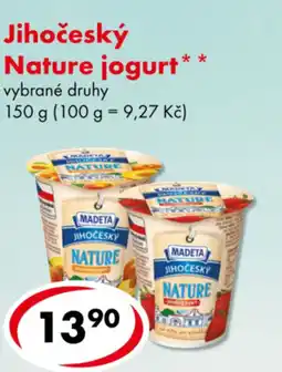 CBA MADETA Jihočeský Nature jogurt nabídka