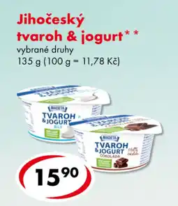 CBA Jihočeský tvaroh & jogurt nabídka