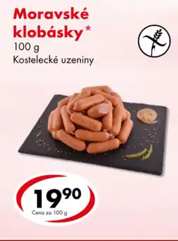 CBA Moravské klobásky nabídka