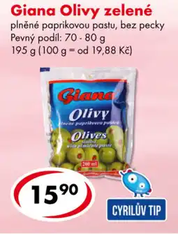 CBA Giana Olivy zelené nabídka
