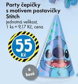 TEDi Party čepičky s motivem postavičky Stitch nabídka