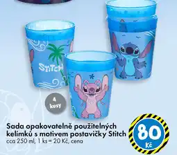 TEDi Sada opakovatelně použitelných kelímků s motivem postavičky Stitch nabídka