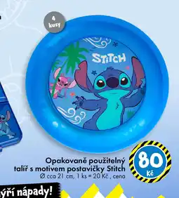 TEDi Opakovaně použitelný talíř s motivem postavičky Stitch nabídka