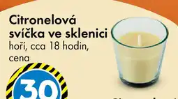 TEDi Citronelová svíčka ve sklenici nabídka