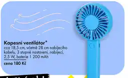 TEDi Kapesní ventilátor nabídka