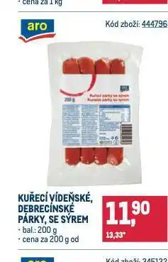 Makro Debrecínské párky nabídka