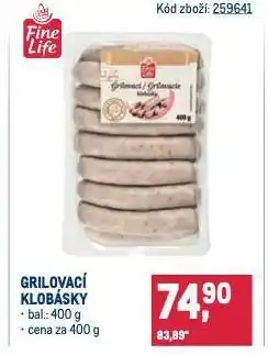 Makro Grilovací klobásky nabídka