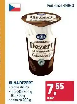 Makro Olma dezert nabídka