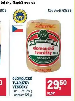 Makro Olomoucké tvarůžky nabídka