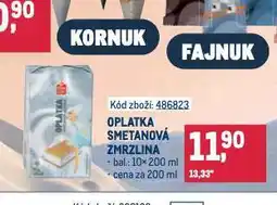 Makro Oplatková smetanová zmrzlina nabídka