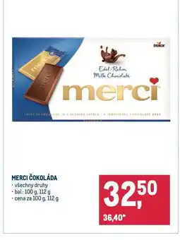 Makro Merci čokoláda nabídka
