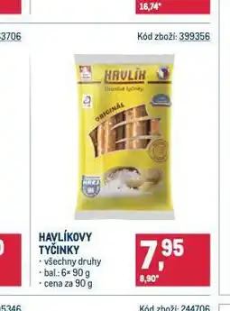 Makro Havlíkovy tyčinky nabídka