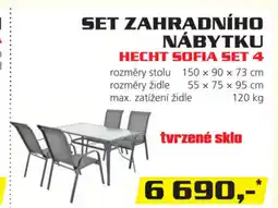 Hecht SET ZAHRADNÍHO NÁBYTKU HECHT SOFIA SET 4 nabídka