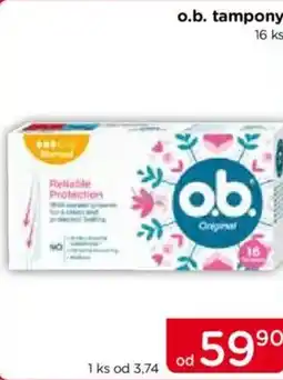 TOP drogerie O.b. tampony nabídka