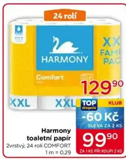 TOP drogerie Harmony toaletní papír 9990 nabídka