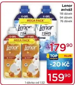 TOP drogerie Lenor aviváž nabídka