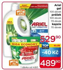TOP drogerie Ariel gel nabídka