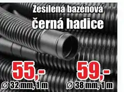 EVA Zesílená bazénová černá hadice nabídka