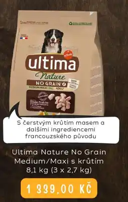 Zoohit Ultima Nature No Grain Medium/Maxi s krůtím nabídka